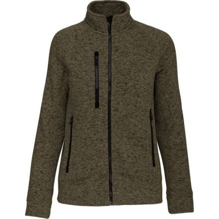 ka9107dkm-3xl   LADIES' FULL ZIP HEATHER JACKET