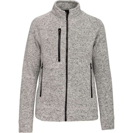 ka9107lgme-xs   LADIES' FULL ZIP HEATHER JACKET