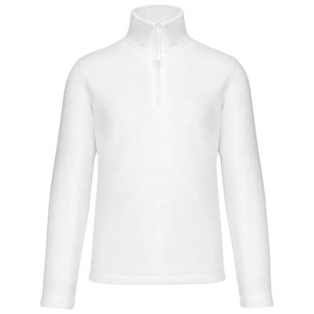 ka912wh-l   ENZO - ZIP NECK MICROFLEECE JACKET