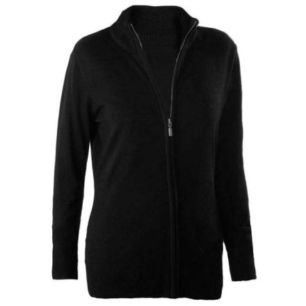 ka962bl-2xl   LADIES' FULL ZIP  CARDIGAN