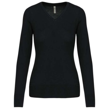 ka966bl-2xl   LADIES' V-NECK JUMPER