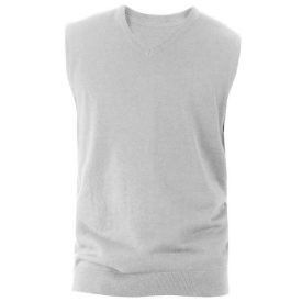 ka969gm-s   MEN'S SLEEVELESS V-NECK JUMPER