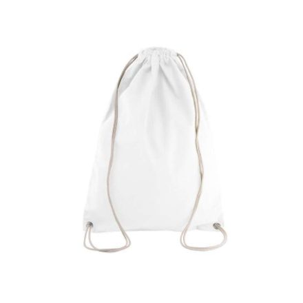 ki0125wh-u   COTTON DRAWSTRING BACKPACK