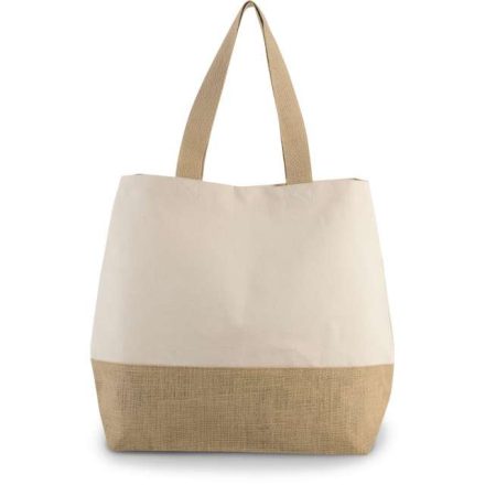 ki0235na/na-u   CANVAS & JUTE HOLD-ALL SHOPPER BAG