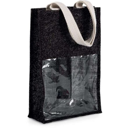 ki0268bl/si-u   JUTE BOTTLE BAG