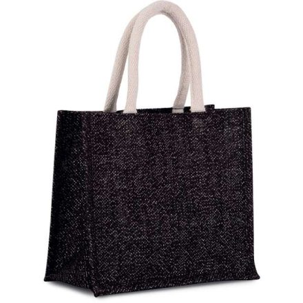 ki0273bl/si-u   JUTE CANVAS TOTE - MEDIUM