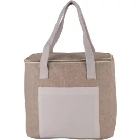 ki0353na-u   JUTE COOL BAG - MEDIUM SIZE
