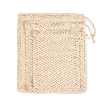 ki0734na-l   MESH BAG WITH DRAWSTRING CARRY HANDLE