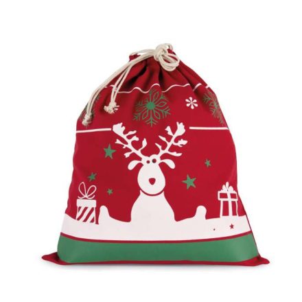 ki0735cy-u   DRAWSTRING BAG WITH CHRISTMAS PATTERNS