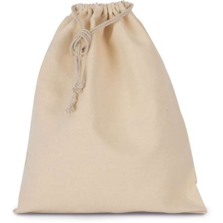 ki0747na-u   COTTON BAG WITH DRAWCORD CLOSURE - LARGE SIZE