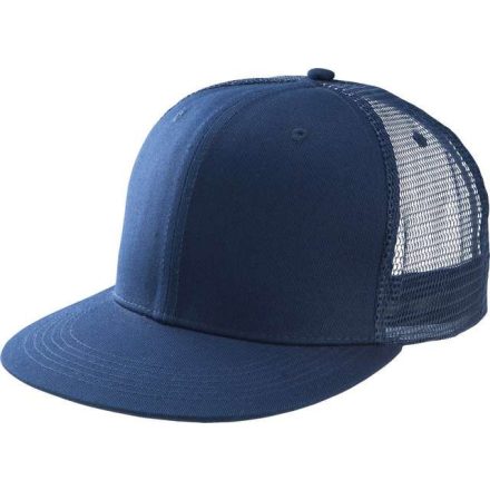 kp113nv-u   TRUCKER FLAT PEAK CAP - 6 PANELS