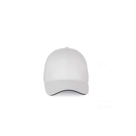 kp185wh/nv-u   CAP WITH CONTRASTING SANDWICH PEAK - 6PANELS