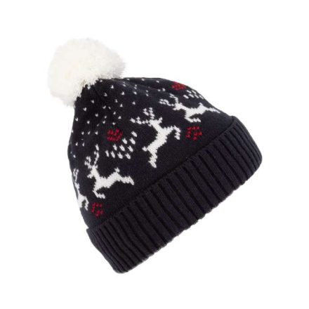 kp512nnv/na-u   WINTER BEANIE WITH REINDEER DESIGN