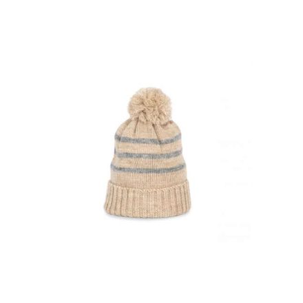 kp556lsh/lgh-u   KNITTED STRIPED BEANIE IN RECYCLED YARN