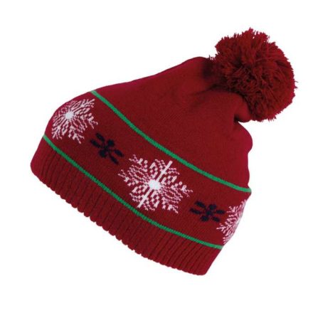 kp558cy-u   BEANIE WITH CHRISTMAS PATTERNS