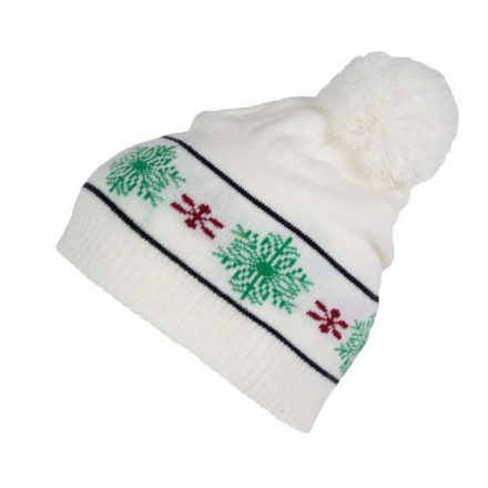 kp558owh-u   BEANIE WITH CHRISTMAS PATTERNS