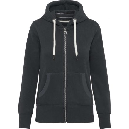 kv2307vch-l   LADIES' VINTAGE ZIPPED HOODED SWEATSHIRT