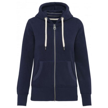 kv2307vnv-2xl   LADIES' VINTAGE ZIPPED HOODED SWEATSHIRT