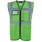 kxcmfgrn-2xl   COMFORT EXECUTIVE SAFETY VEST "HAMBURG" - MULTIFUNCTIONAL WITH POCKETS