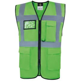   kxcmfgrn-s   COMFORT EXECUTIVE SAFETY VEST "HAMBURG" - MULTIFUNCTIONAL WITH POCKETS