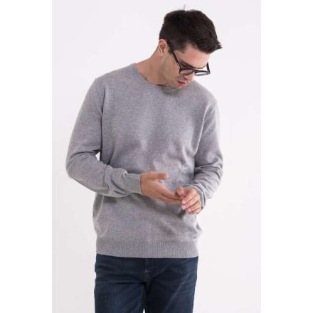 lw9188lmg-l   MEN’S CREW NECK FINE GAUGE COTTON PULLOVER