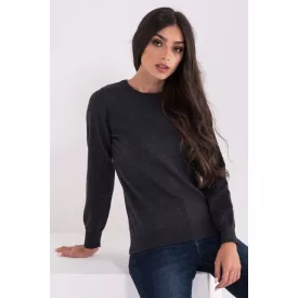   lwl9188dmg-m   LADIES’ CREW NECK FINE GAUGE COTTON PULLOVER