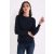 lwl9188nv-3xl LADIES’ CREW NECK FINE GAUGE COTTON PULLOVER