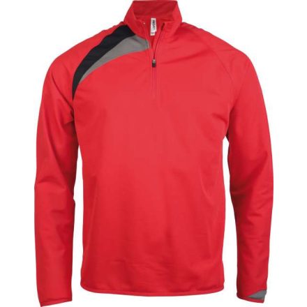 pa329sre/bl/stg-10/12   KIDS' ZIP NECK TRAINING TOP