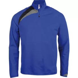 pa329sro/bl/stg-10/12   KIDS' ZIP NECK TRAINING TOP