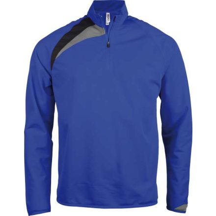 pa329sro/bl/stg-10/12   KIDS' ZIP NECK TRAINING TOP