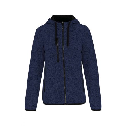 pa366nvm-2xl   LADIES’ HEATHER HOODED JACKET