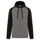 pa369grh/bl-2xl   ADULT TWO-TONE HOODED SWEATSHIRT