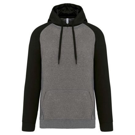 pa369grh/bl-l   ADULT TWO-TONE HOODED SWEATSHIRT