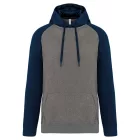 pa369grh/snv-3xl   ADULT TWO-TONE HOODED SWEATSHIRT