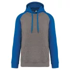 pa369grh/sro-xs   ADULT TWO-TONE HOODED SWEATSHIRT