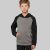 pa370grh/bl-8/10 KIDS' TWO-TONE HOODED SWEATSHIRT