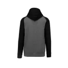 pa370grh/snv-8/10   KIDS' TWO-TONE HOODED SWEATSHIRT