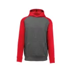 pa370grh/sre-10/12   KIDS' TWO-TONE HOODED SWEATSHIRT