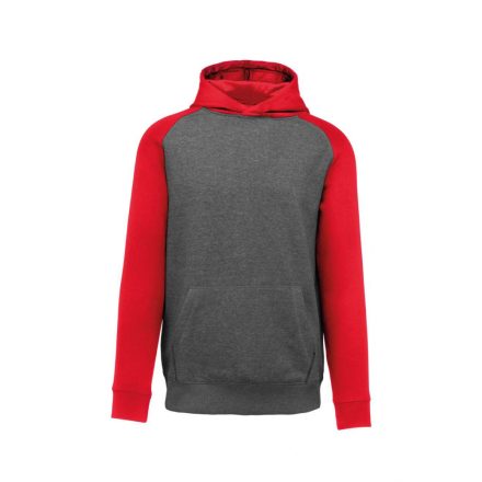 pa370grh/sre-10/12   KIDS' TWO-TONE HOODED SWEATSHIRT