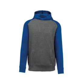 pa370grh/sro-8/10   KIDS' TWO-TONE HOODED SWEATSHIRT