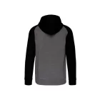 pa380grh/sre-l   UNISEX TWO-TONE ZIPPED HOODED FLEECE JACKET
