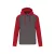 pa380grh/sre-s   UNISEX TWO-TONE ZIPPED HOODED FLEECE JACKET