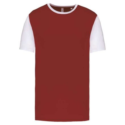 pa4023ga/wh-l   ADULTS' BICOLOUR SHORT-SLEEVED T-SHIRT