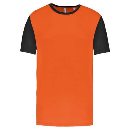 pa4023or/bl-l   ADULTS' BICOLOUR SHORT-SLEEVED T-SHIRT