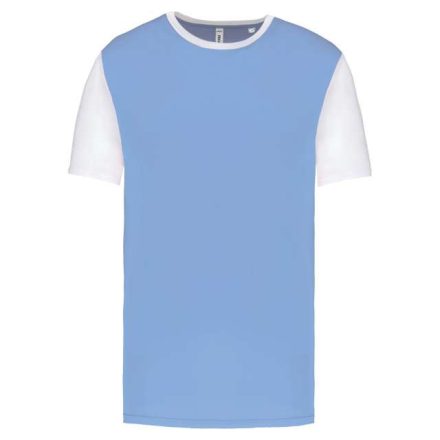 pa4023sblu/wh-2xl   ADULTS' BICOLOUR SHORT-SLEEVED T-SHIRT