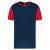pa4023snv/sre-3xl ADULTS' BICOLOUR SHORT-SLEEVED T-SHIRT