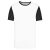 pa4023wh/bl-m ADULTS' BICOLOUR SHORT-SLEEVED T-SHIRT
