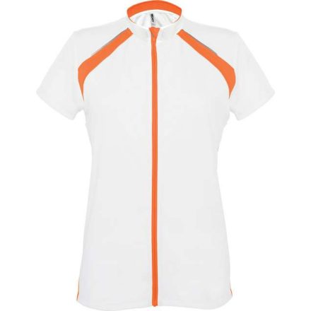 pa448wh/or-m   LADIES' SHORT SLEEVE BIKEWEAR TOP