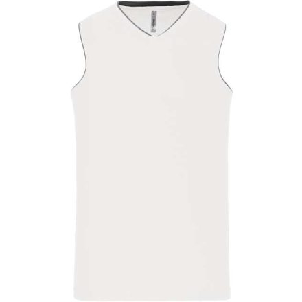 pa461wh-6/8   KIDS' BASKETBALL JERSEY