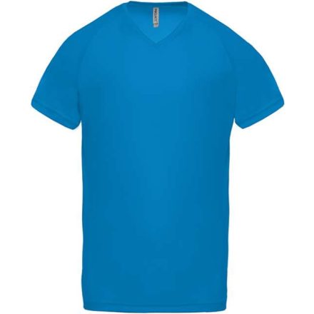 pa476aqb-3xl   MEN’S V-NECK SHORT SLEEVE SPORTS T-SHIRT